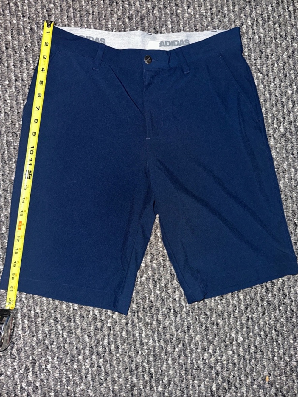 adidas Men’s Dark Navy Flat Front Performance Shorts